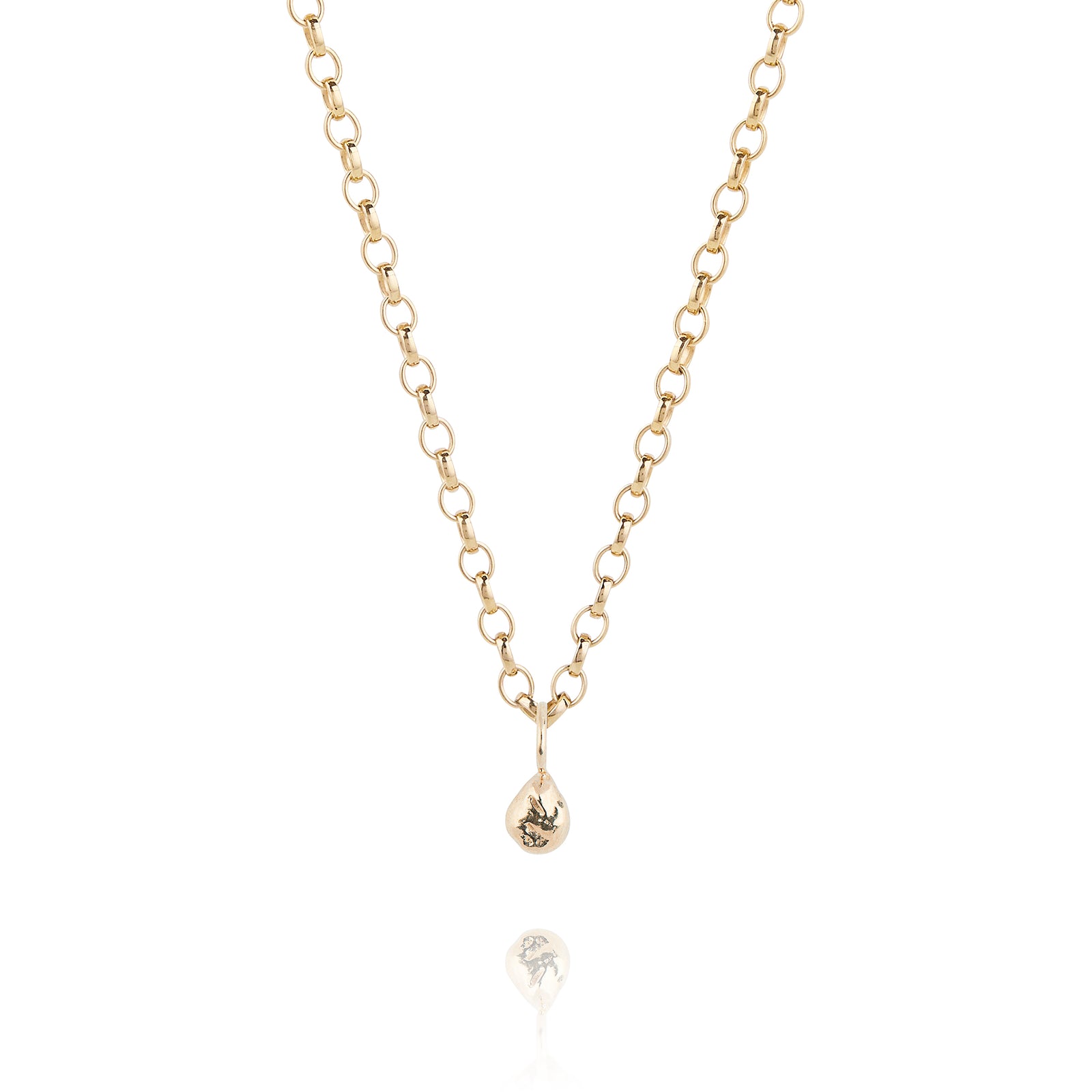 Small Molten Nugget Necklace - Chunky Chain