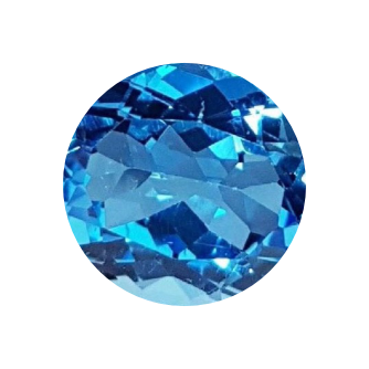 Blue Topaz(for medium spinning stone earrings)