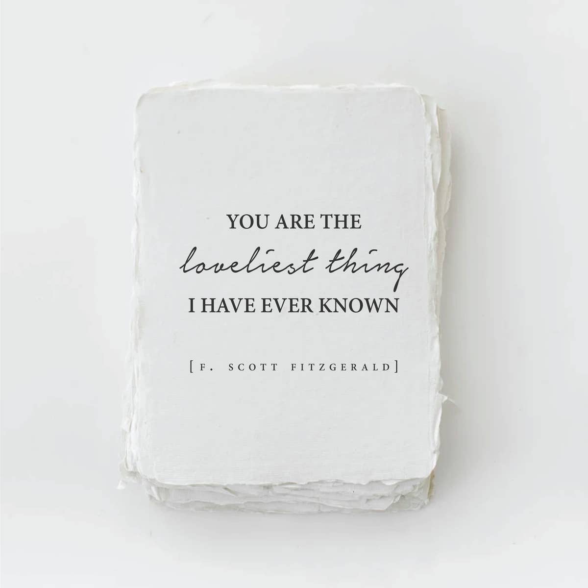 "You are the loveliest thing...." greeting card by Paper Baristas