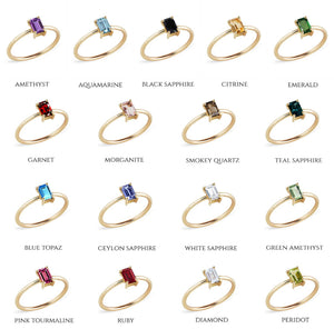 The Zoe Ring - 18 stone options