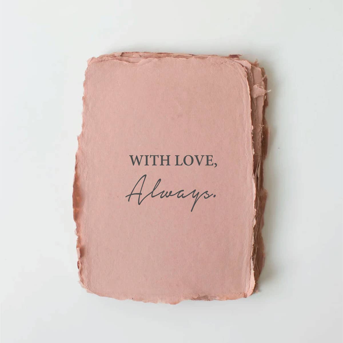 "With love always" greeting card by Paper Baristas