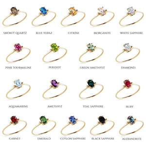 The Gia Ring - 18 stone options