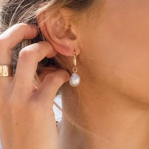 Baroque pearl earrings